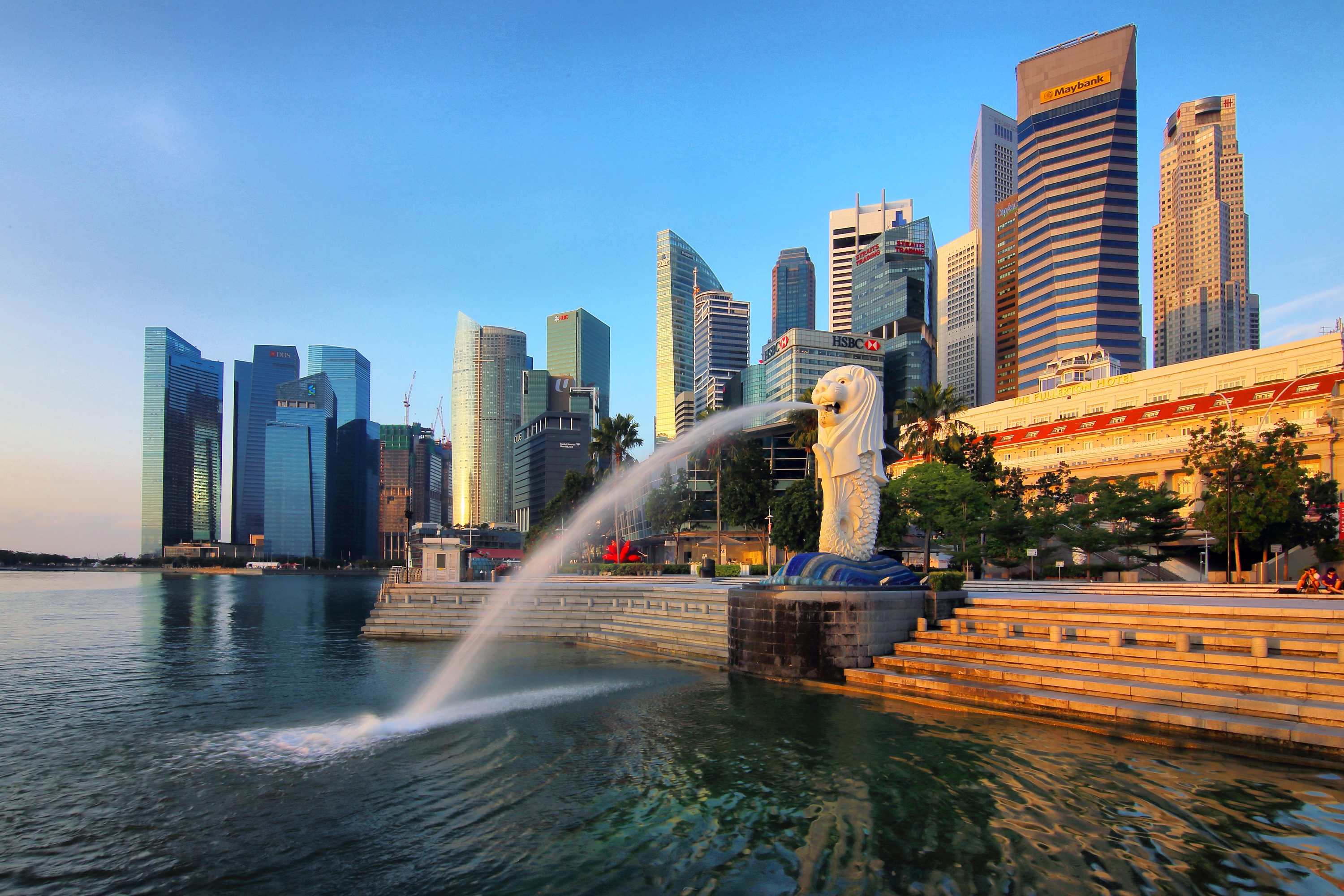ถ่ายรูปกับ Merlion